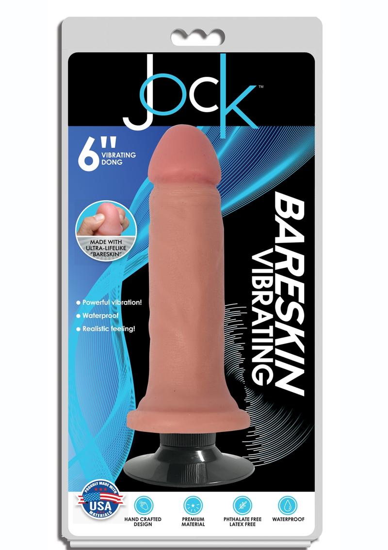 Jock Bareskin Realistic Vibrating Dong 6in