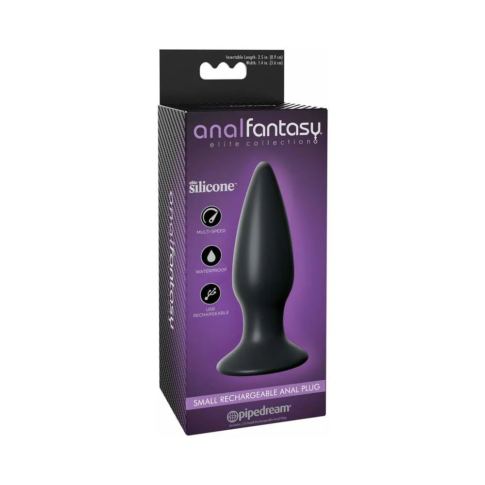 Pipedream Anal Fantasy Elite Collection Small Rechargeable Vibrating Silicone Anal Plug