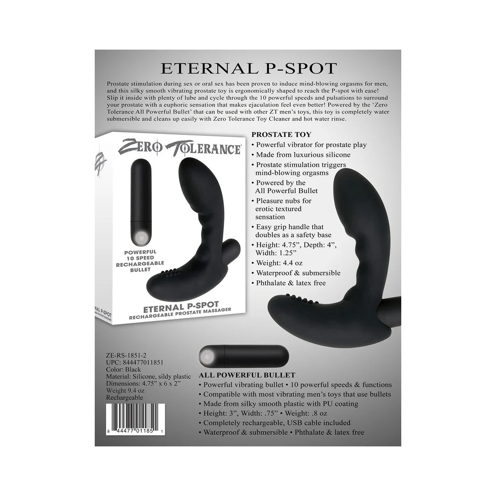 Zero Tolerance Eternal P-Spot Rechargeable Vibrating Prostate Massager