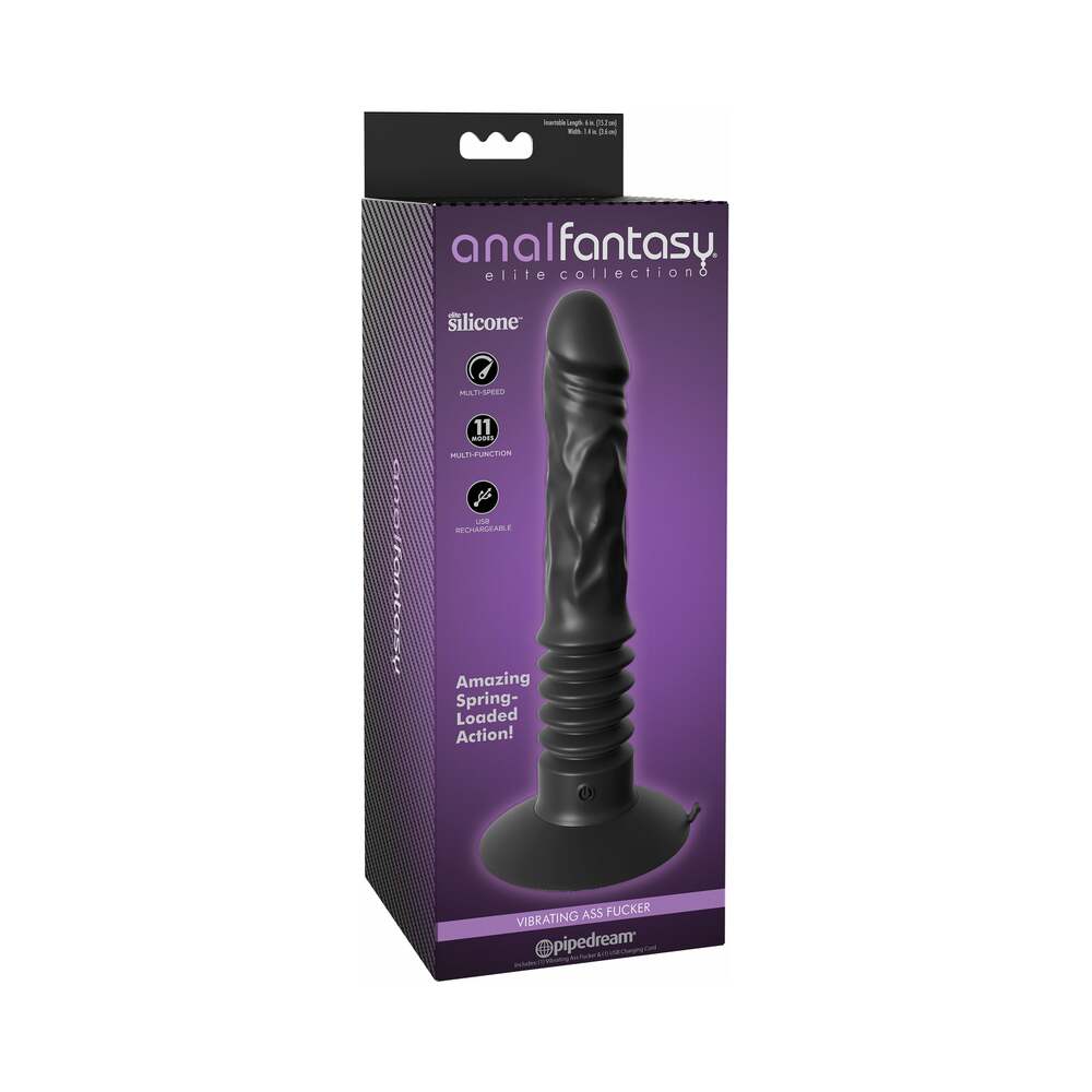 Pipedream Anal Fantasy Elite Vibrating Ass Fucker 12 in. Thrusting Dildo With Suction Cup