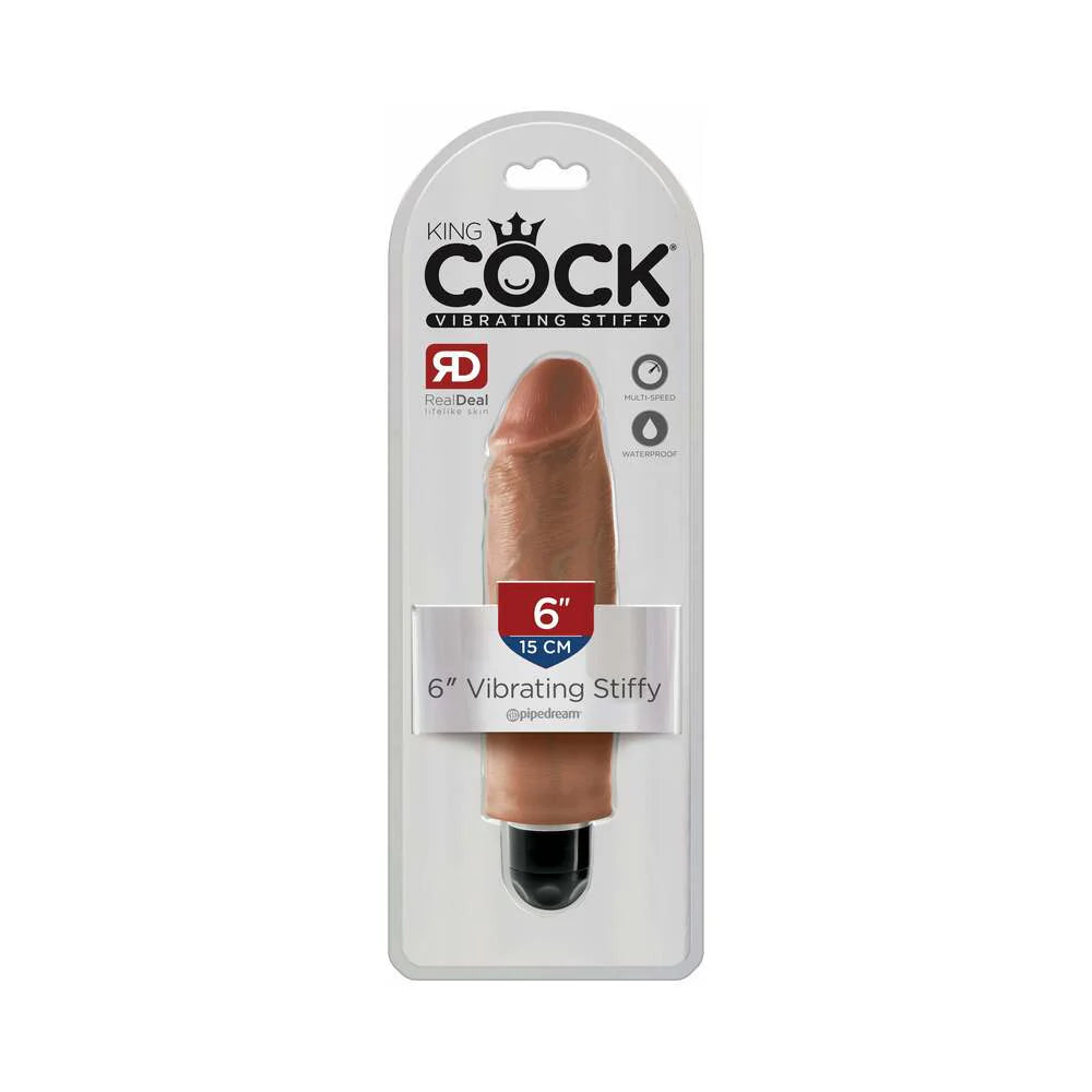 Pipedream King Cock 6 in. Vibrating Stiffy Realistic Dildo