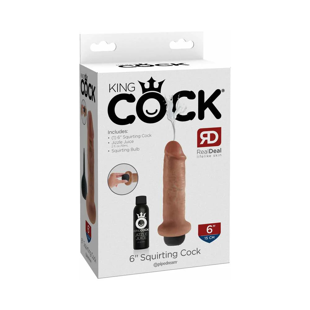 Pipedream King Cock 6 in. Squirting Cock Realistic Dildo