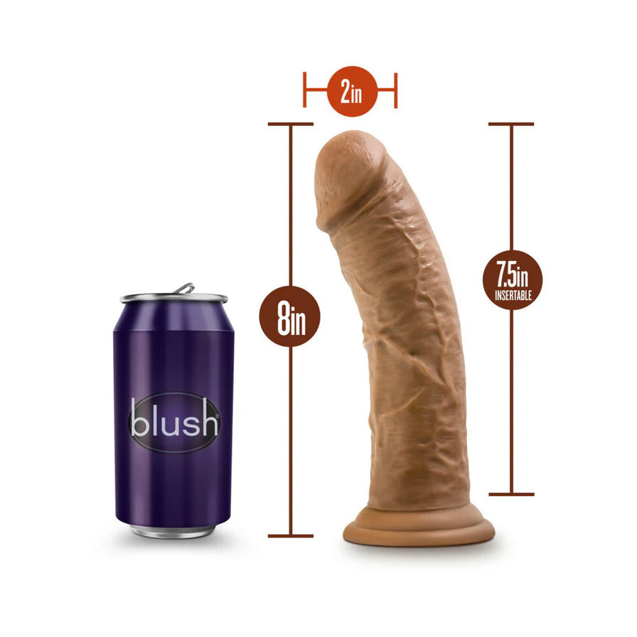 Dr. Skin Silver Collection Dildo with Suction Cup 8in