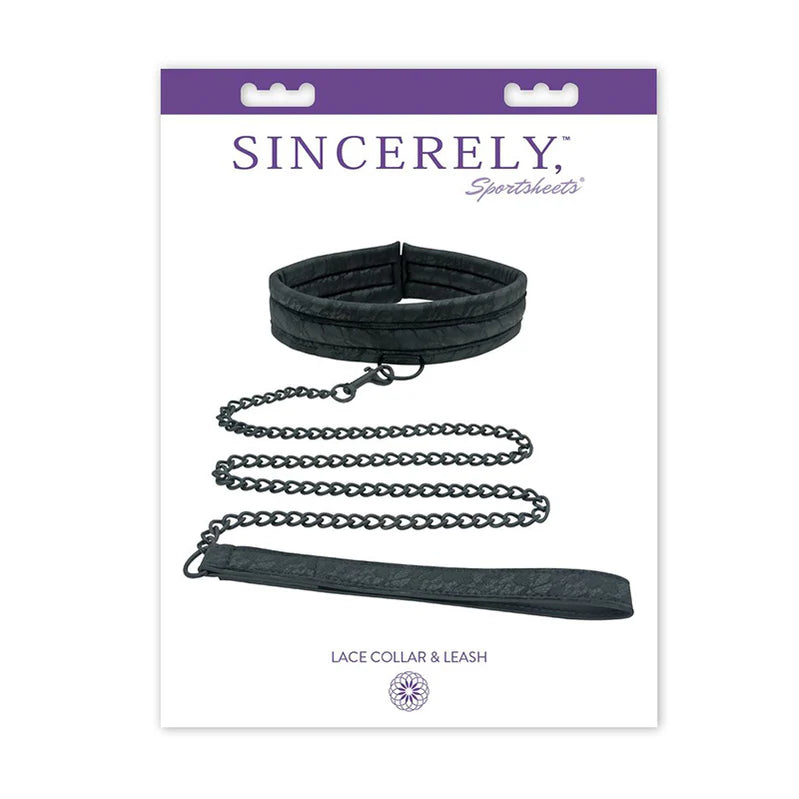 Sportsheets Sincerely Lace Adjustable Collar & Leash