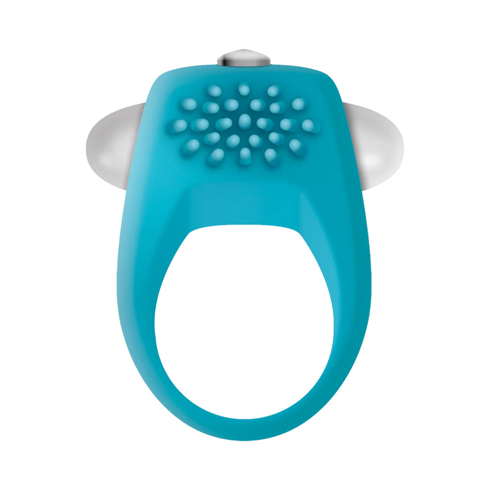 Zero Tolerance Teal Tickler Single-Speed Vibrating Silicone Cockring