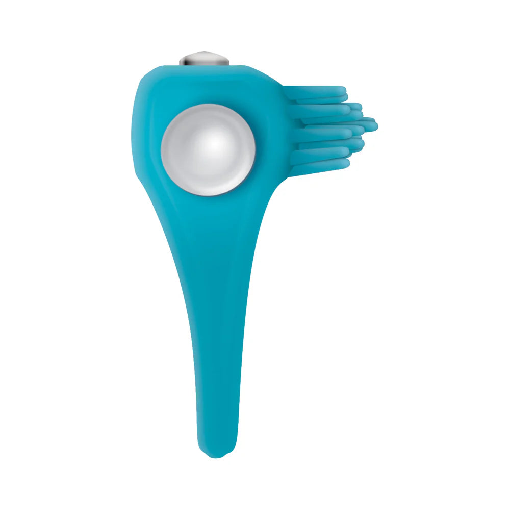 Zero Tolerance Teal Tickler Single-Speed Vibrating Silicone Cockring