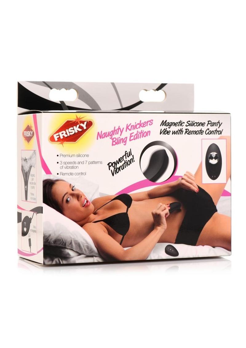 Frisky Naughty Knickers Bling Edition Silicone Panty Vibe with Remote Control