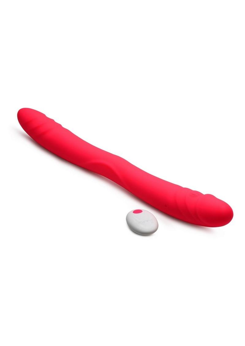 Inmi 7X Double Down Rechargeable Silicone Double Dildo with Remote Control