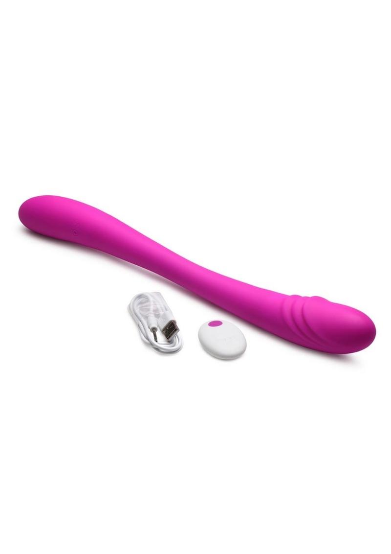 Inmi 7X Double Down Rechargeable Silicone Double Dildo with Remote Control