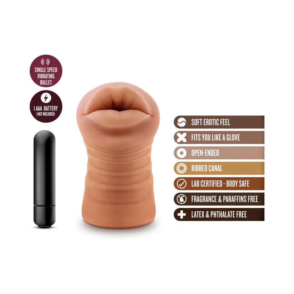 Blush M for Men Isabella Oral Stroker with Bullet Vibrator