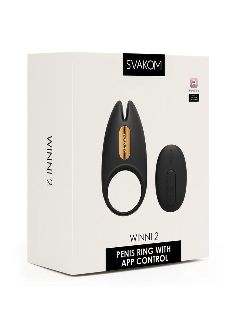 Svakom Winni 2 Silicone App Compatible Cock Ring with Remote Control