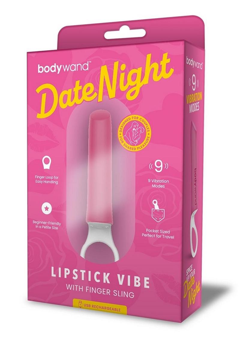 Bodywand Date Night Rechargeable Silicone Lipstick Vibrator