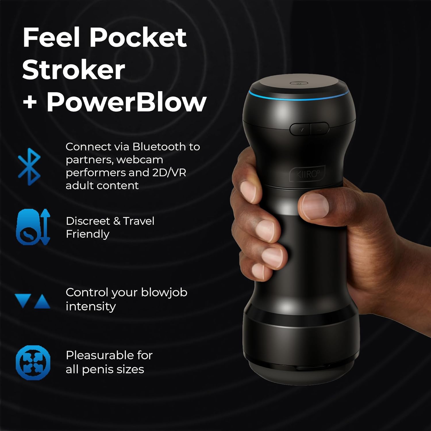 Kiiroo Feel Pocket & PowerBlow Combo Rechargeable Stroker