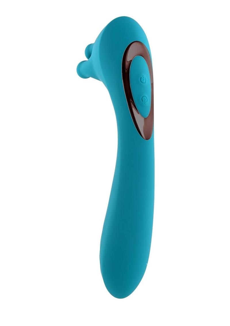 Evolved Heads or Tails Rechargeable Silicone Vibrator