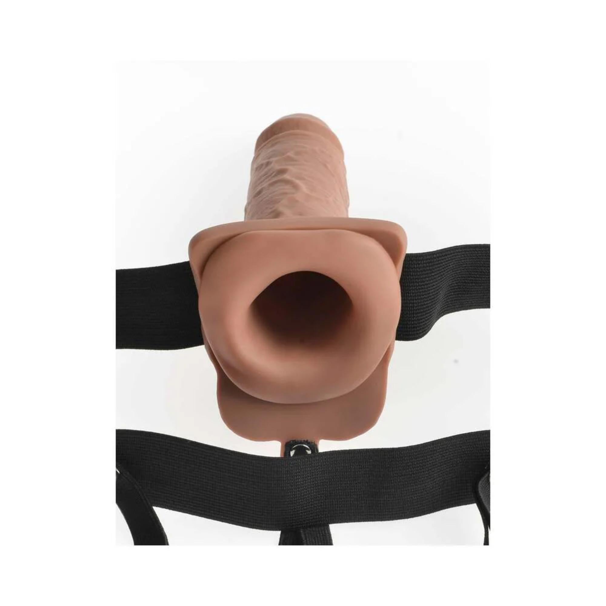 Pipedream Fetish Fantasy Series Vibrating 7 in. Hollow Strap-On With Balls