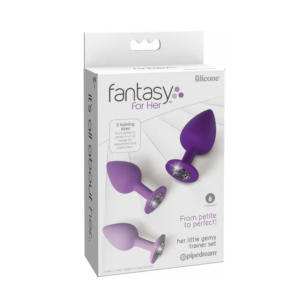 Pipedream Fantasy For Her 3-Piece Silicone Her Little Gems Trainer Plug Set