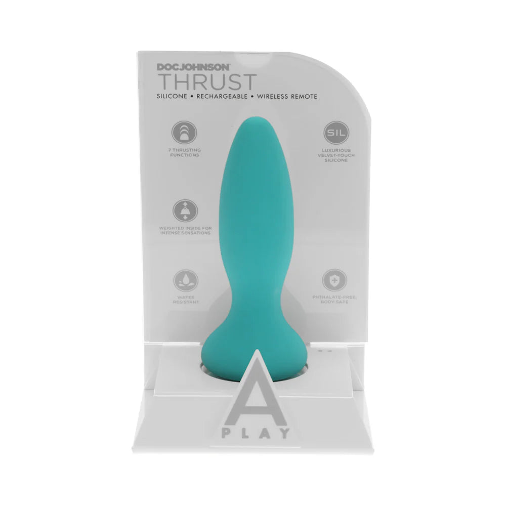 A-Play Thrust Adventurous Rechargeable Silicone Anal Plug with Remote