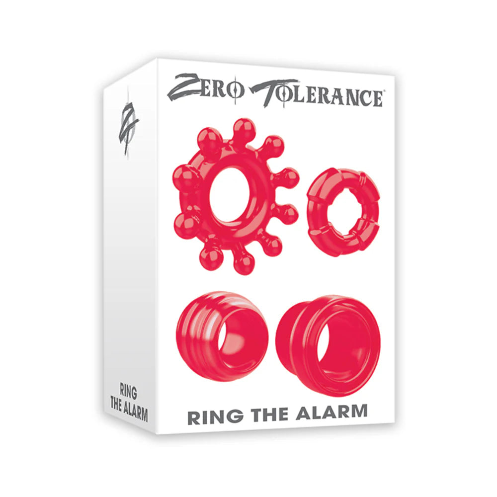 Zero Tolerance Ring The Alarm 4-Piece Cockring Set