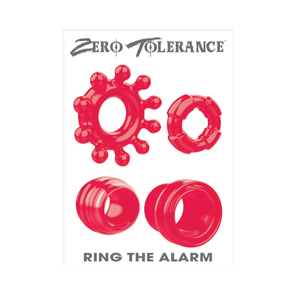Zero Tolerance Ring The Alarm 4-Piece Cockring Set