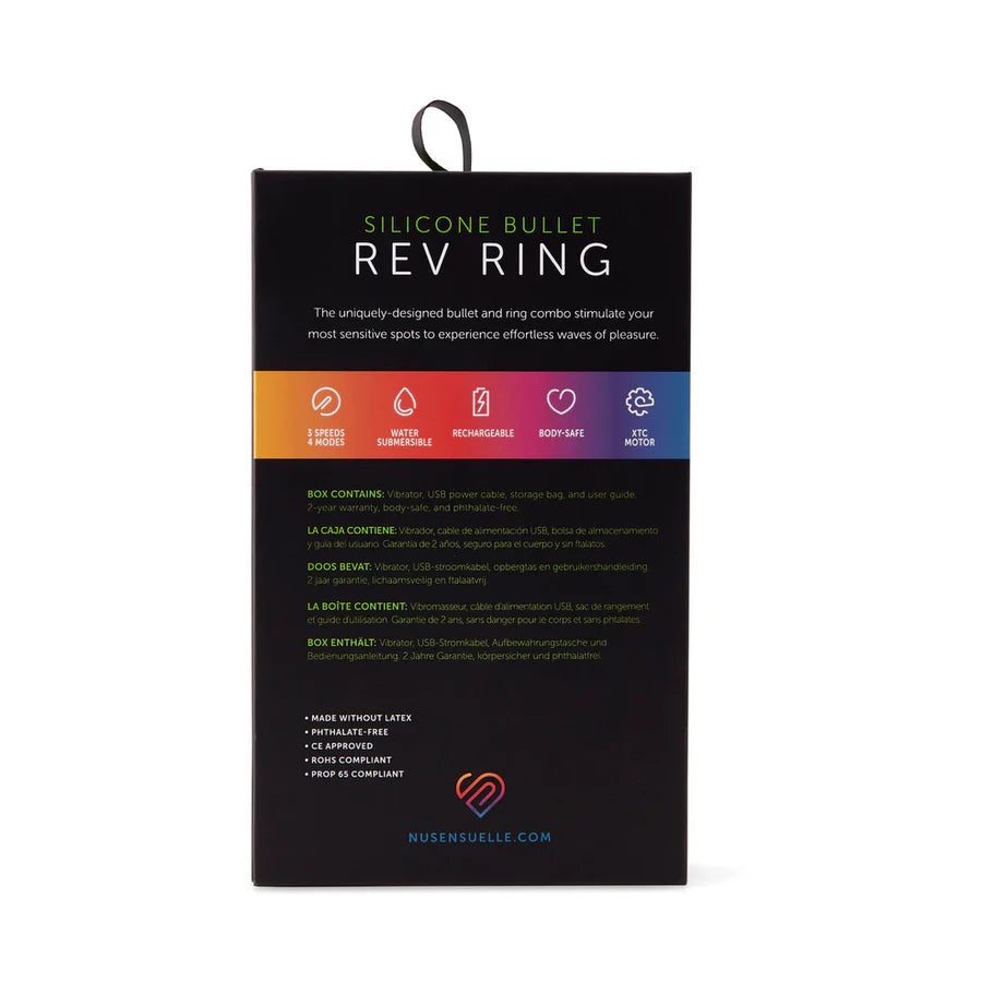 Nu Sensuelle Rev Bullet Ring with Tongue