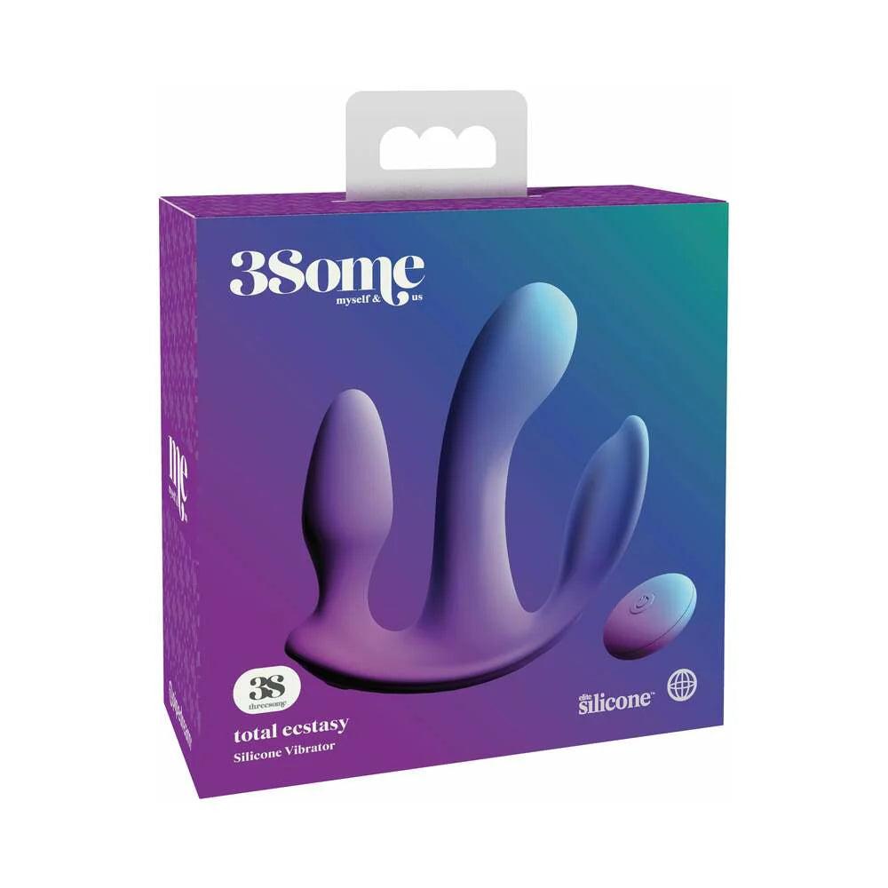 Pipedream 3Some Total Ecstasy Triple Stimulation Silicone Vibrator