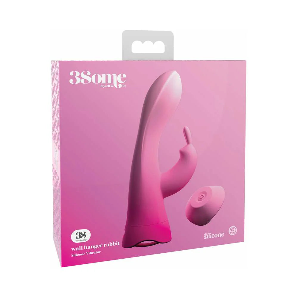 Pipedream 3Some Wall Banger Rabbit Vibrator With Suction Cup