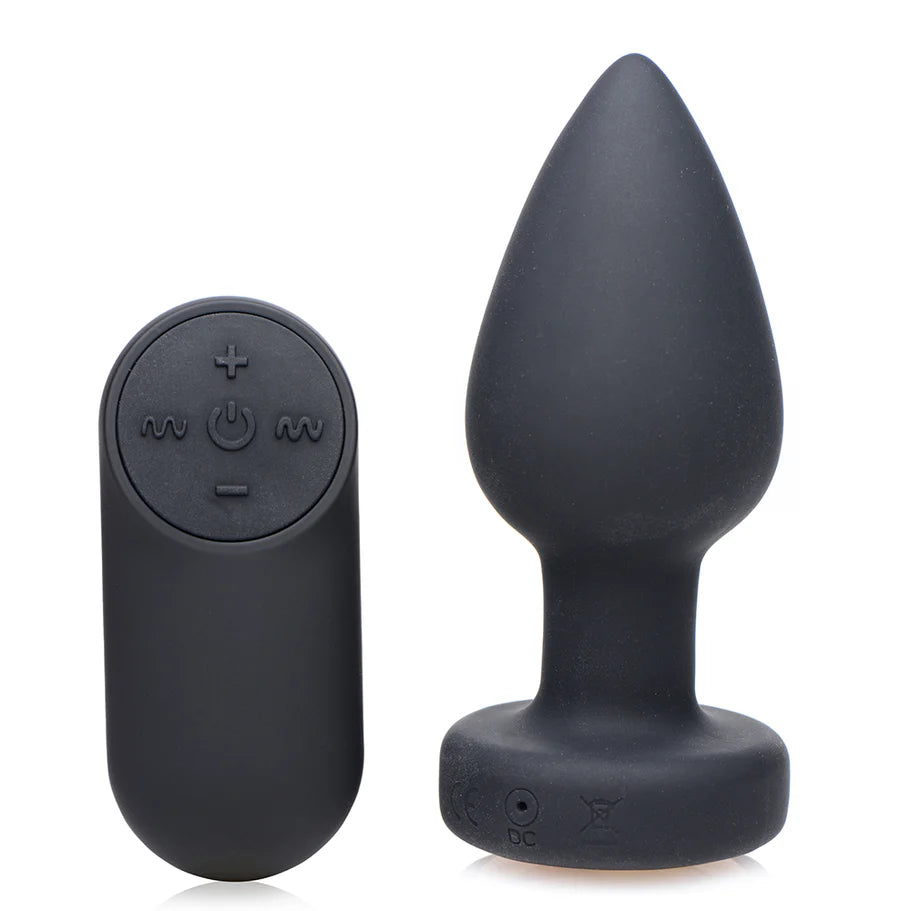 Booty Sparks Rechargeable Light Up Vibrating Anal Plug with Remote Control