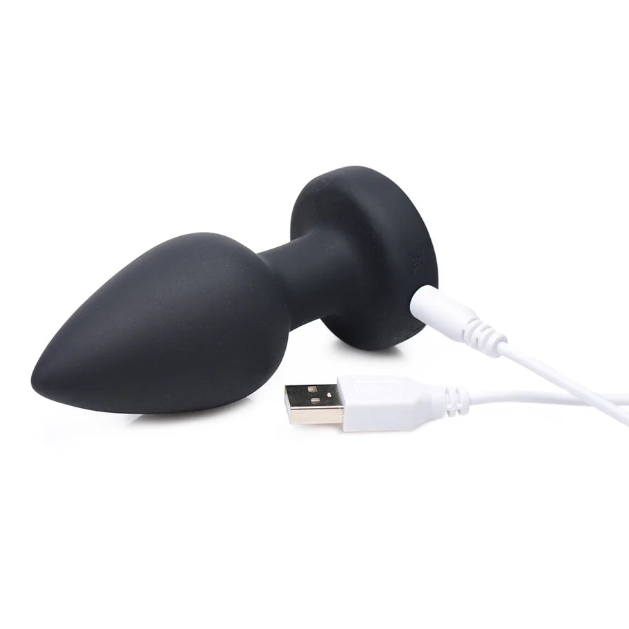 Booty Sparks Rechargeable Light Up Vibrating Anal Plug with Remote Control