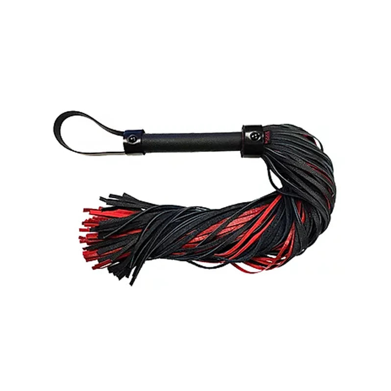 Rouge Anaconda Leather Flogger with Cuff