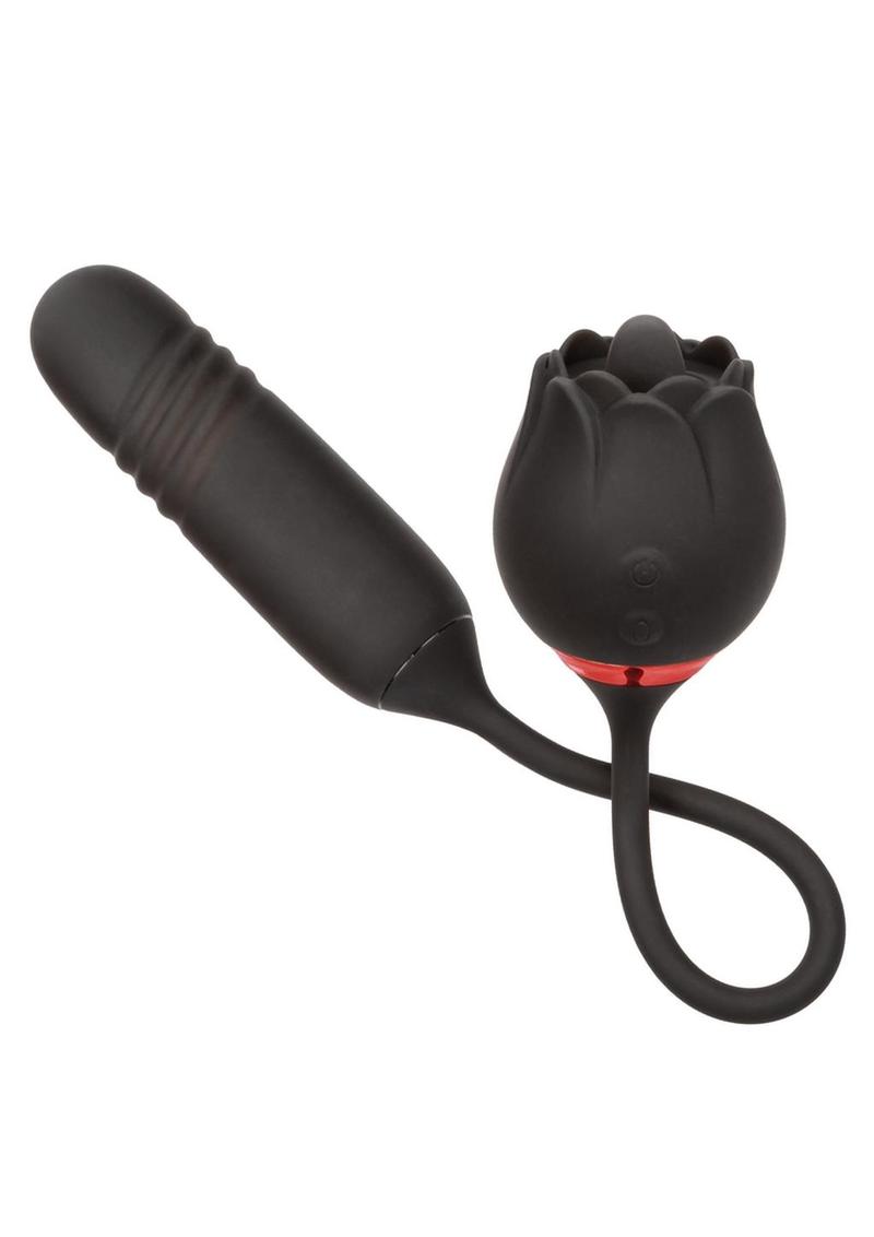 CalExotics French Kiss Elite Romeo Rechargeable Silicone Vibrator with Clitoral Stimulator