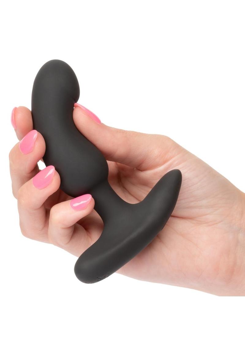 Anal Toys Rechargeable Curved Probe Silicone Anal Plug