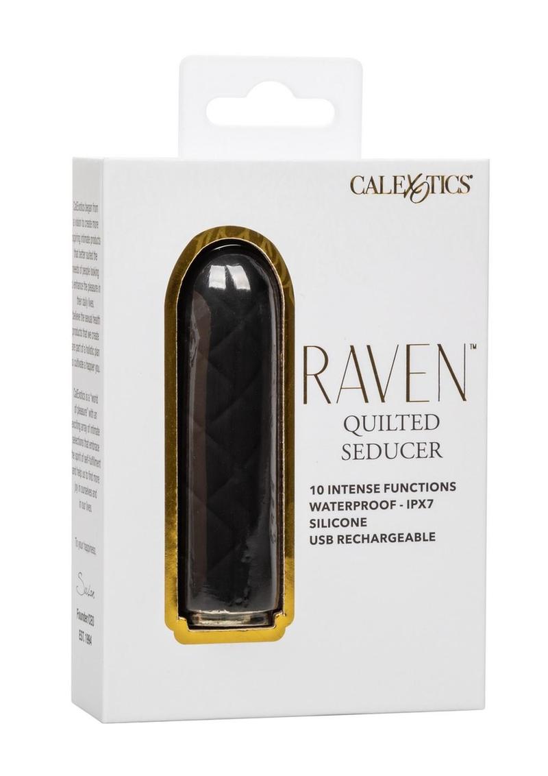 CalExotics Raven Quilted Seducer Rechargeable Silicone Bullet