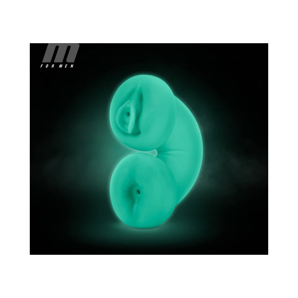 Blush M for Men Soft + Wet Double Trouble Glow in the Dark Self-Lubricating Stroker