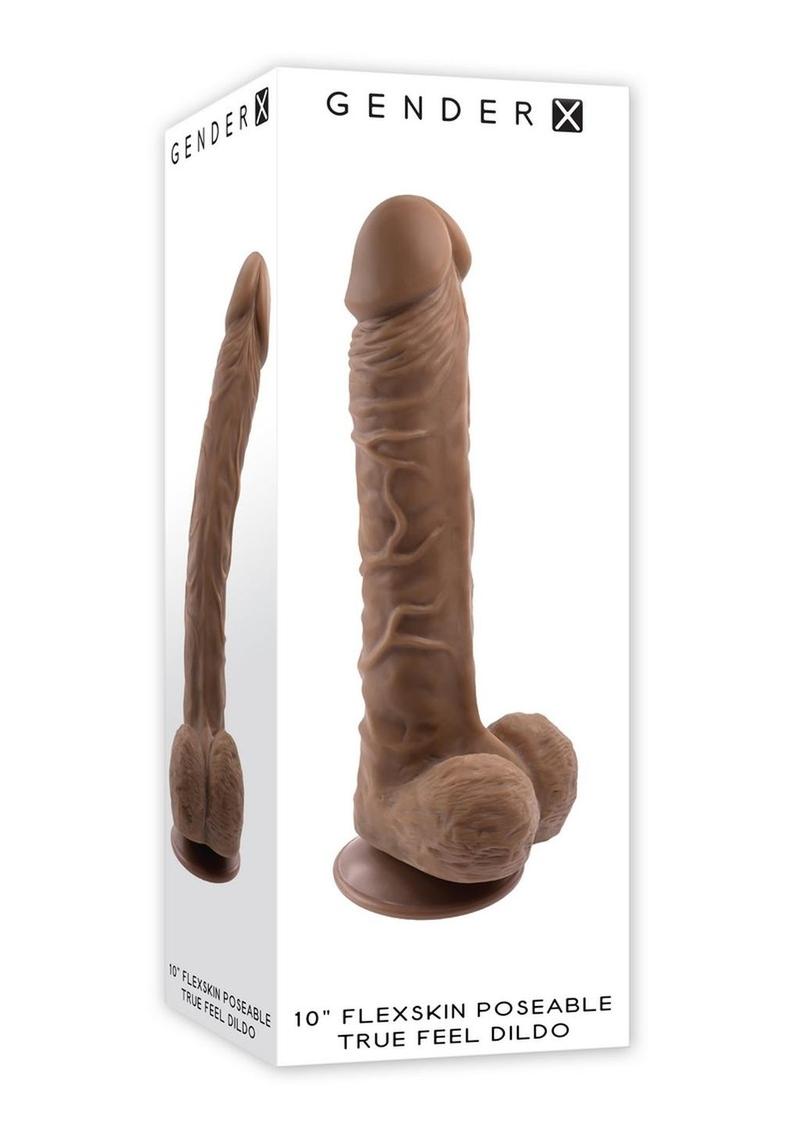 Gender X Flexskin Poseable True Feel Dildo 10in