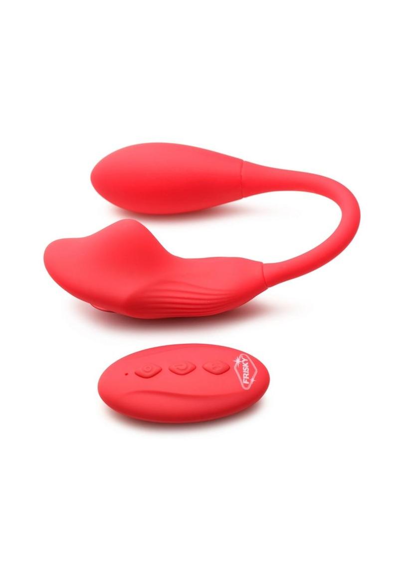 Frisky Double Love Connection Rechargeable Silicone Panty Vibe with Remote Control