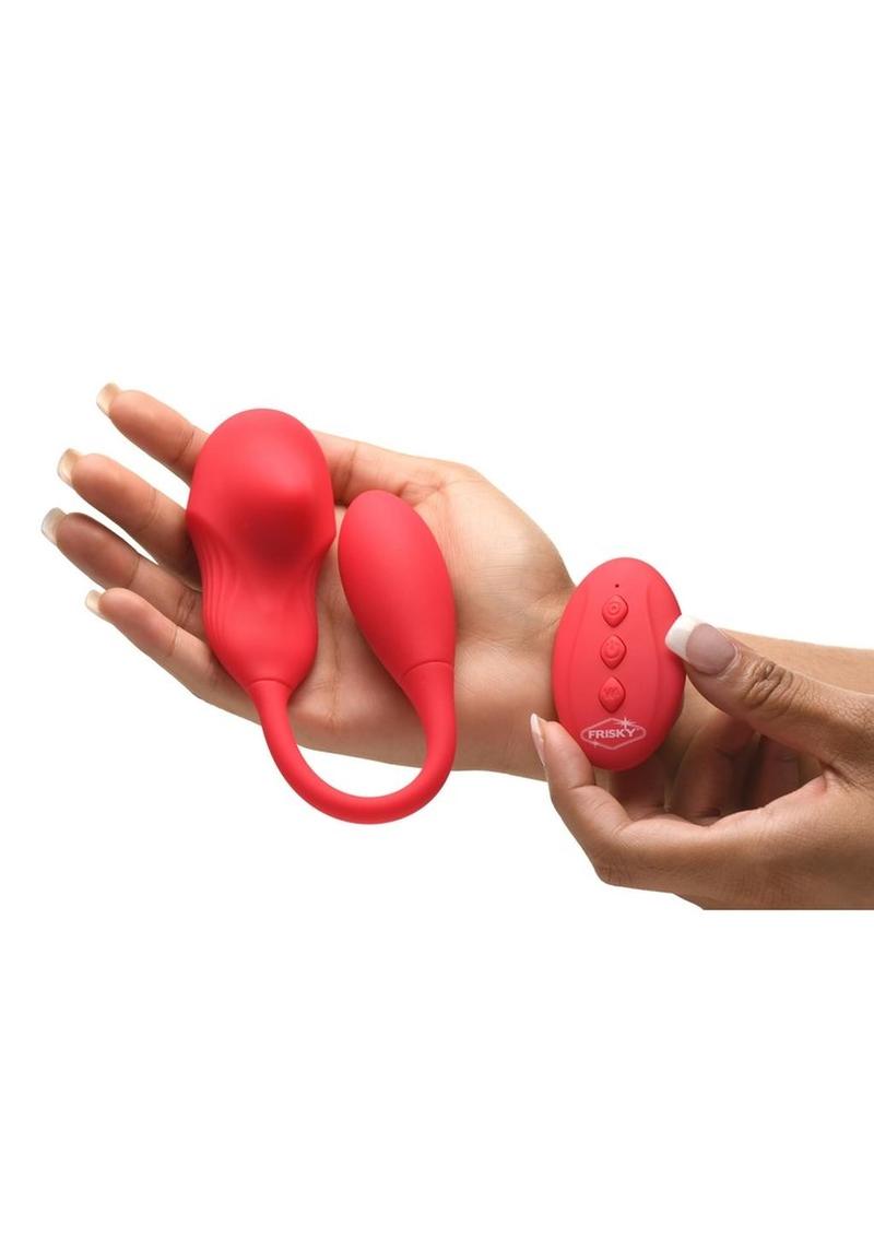 Frisky Double Love Connection Rechargeable Silicone Panty Vibe with Remote Control