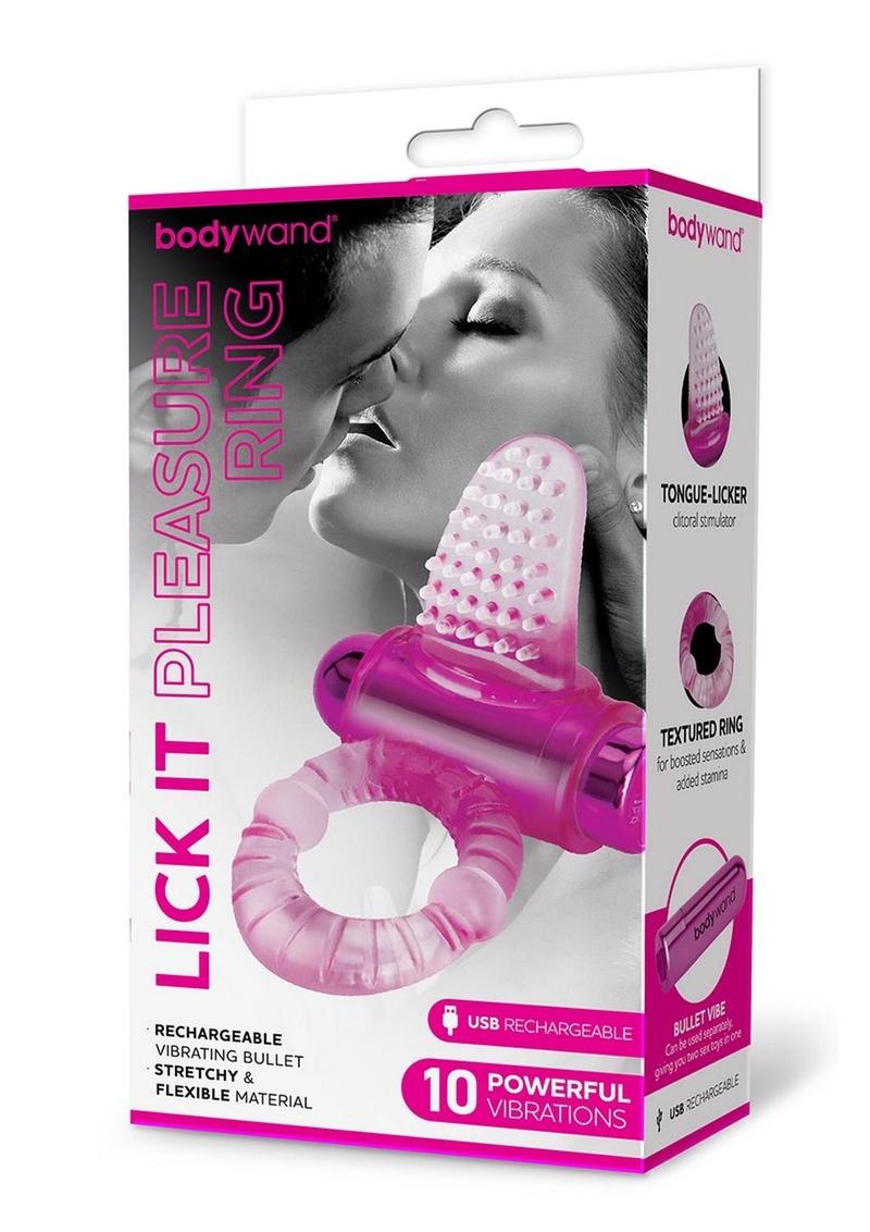 Bodiywand Rechargeable Silicone Lick It Pleasure Ring