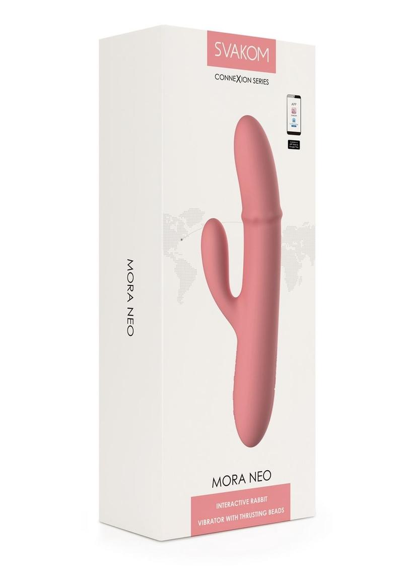 Svakom Mora Neo Rechargeable Silicone App Compatible Interactive Rabbit Vibrator