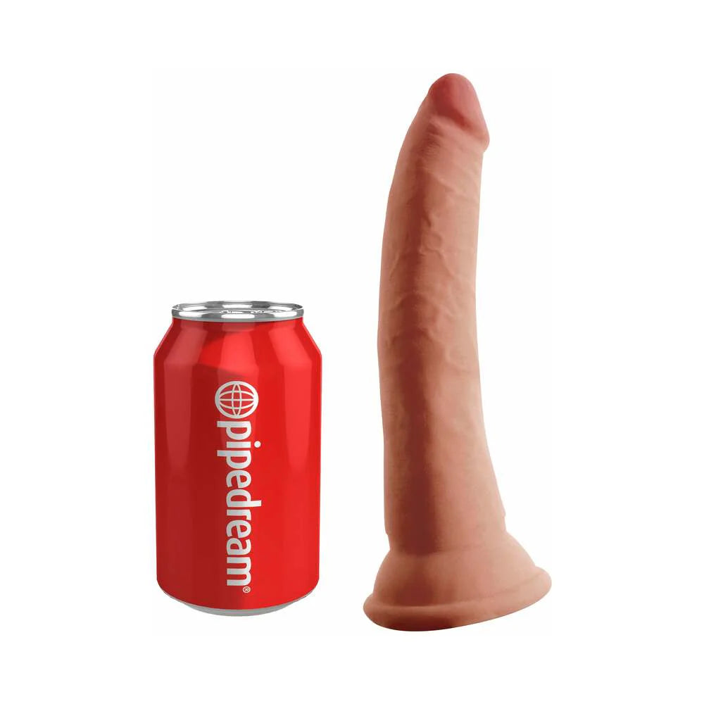 Pipedream King Cock Plus 7 in. Triple Density Cock Realistic Dildo With Suction Cup