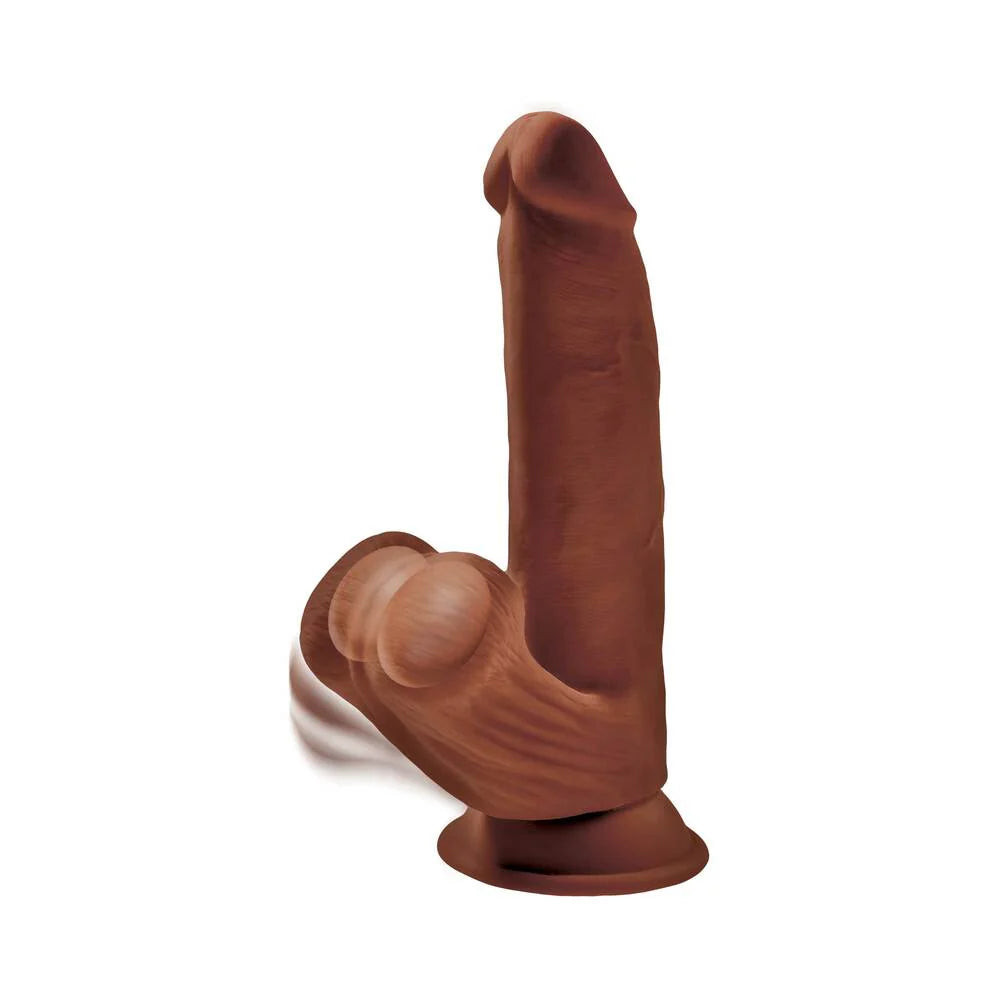 Pipedream King Cock Plus 8 in. Triple Density Cock With Swinging Balls Dildo