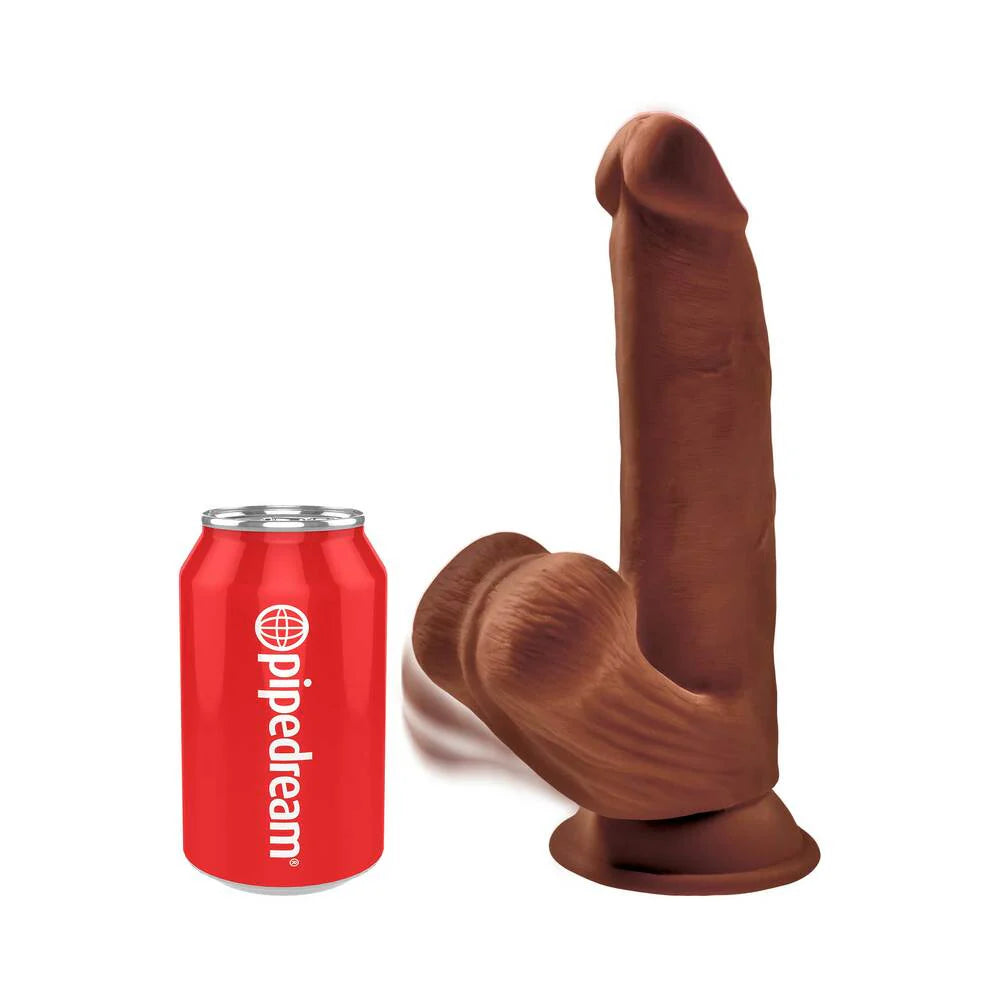 Pipedream King Cock Plus 8 in. Triple Density Cock With Swinging Balls Dildo