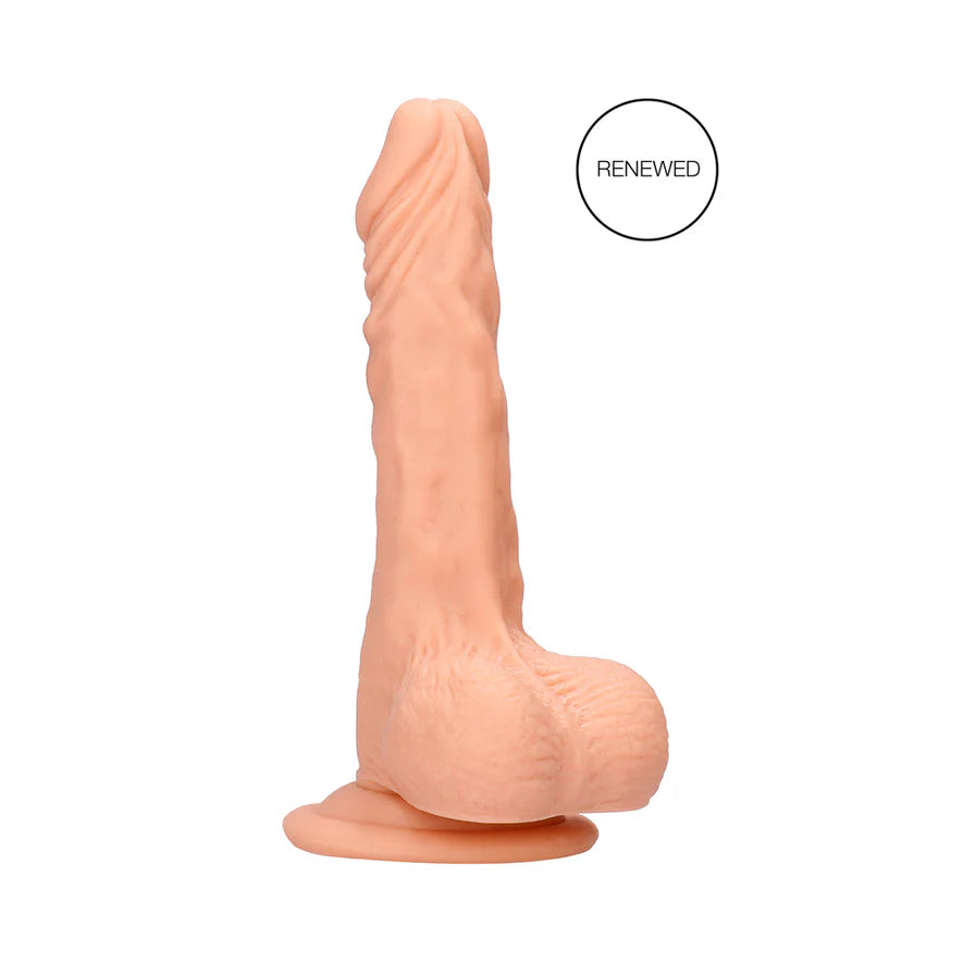 RealRock Realistic 9 in. Dildo With Balls and Suction Cup