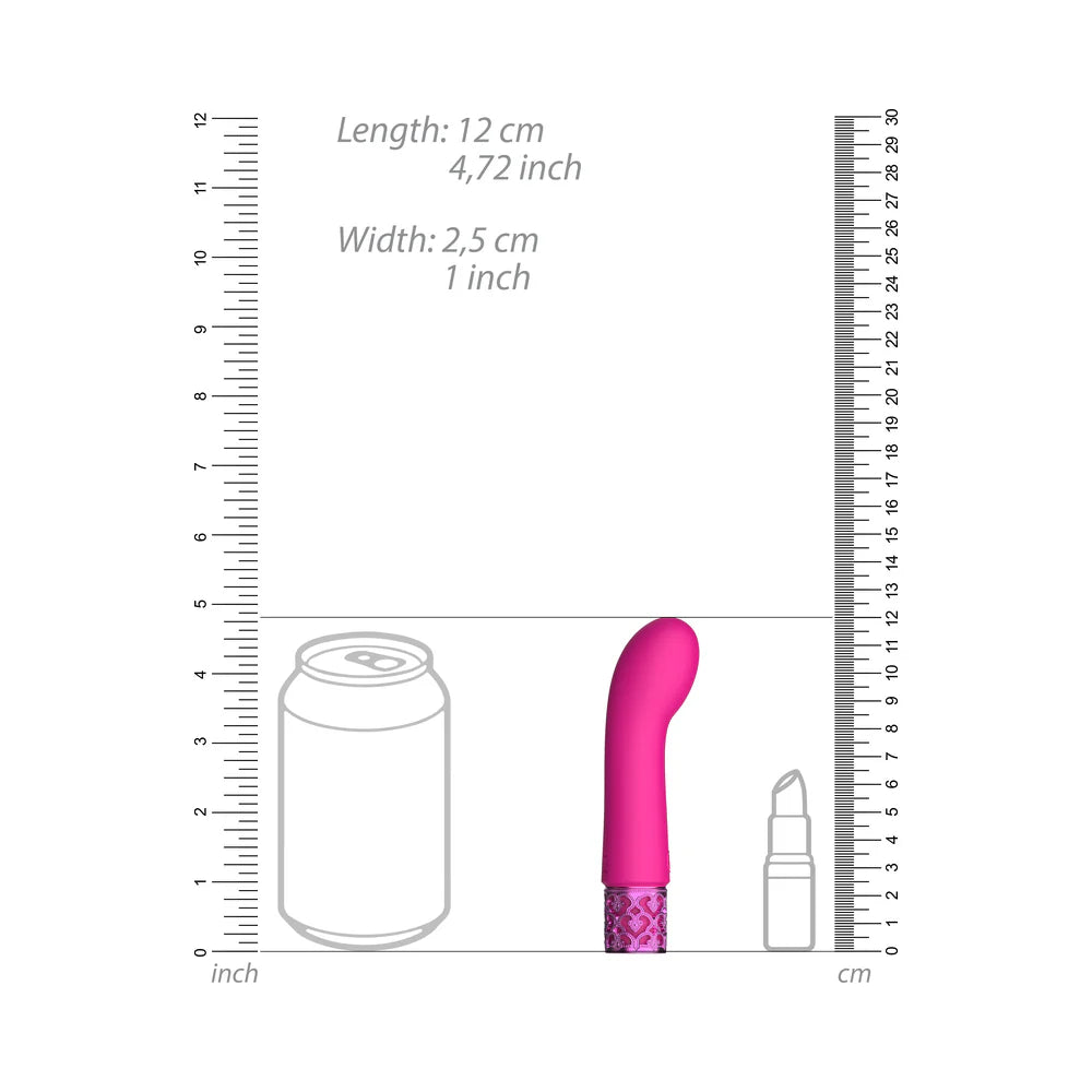 Shots Royal Gems Bijou Rechargeable Curved Silicone Bullet Vibrator