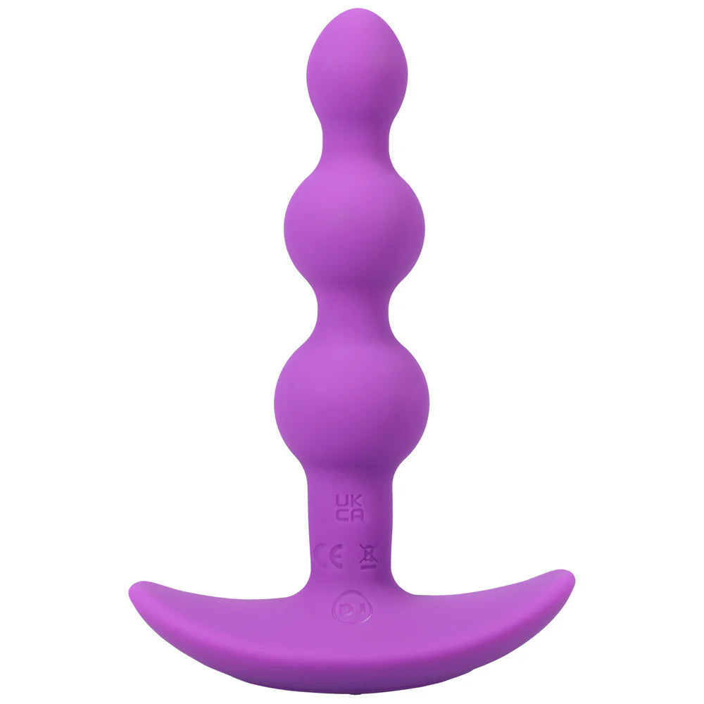 Doc Johnson A-Play BEADED VIBE Rechargeable Silicone Anal Plug with Remote