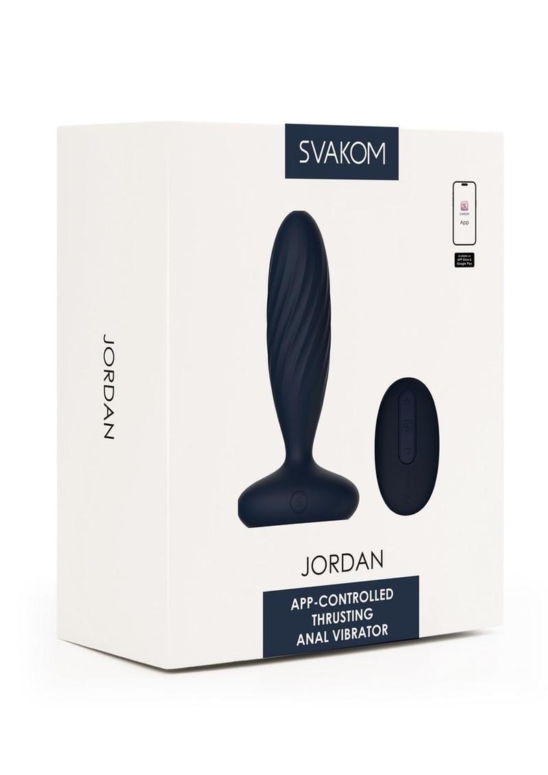 Svakom Jordan Rechargeable Silicone App Control Thrusting Anal Plug