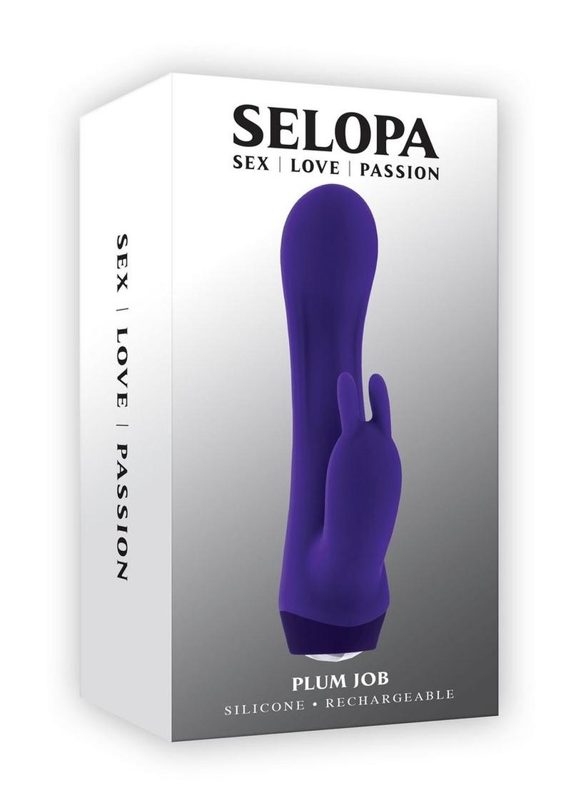 Selopa Plum Job Rechargeable Silicone Rabbit Vibrator