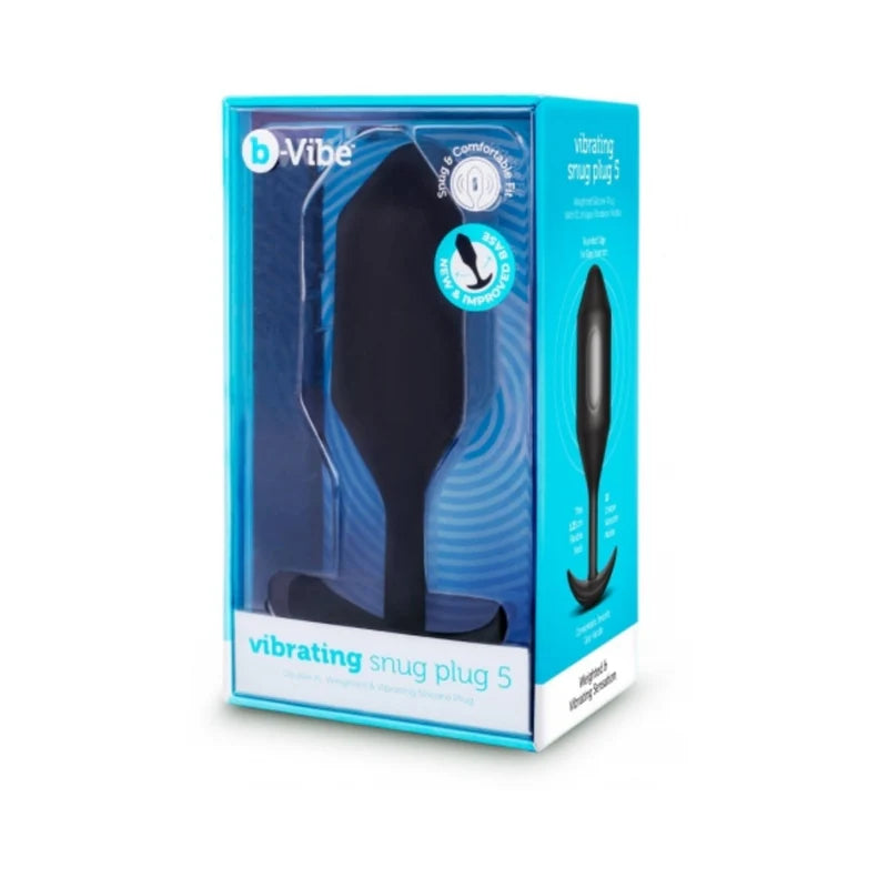 b-Vibe Vibrating Snug Plug 5 Rechargeable Weighted Silicone Anal Plug