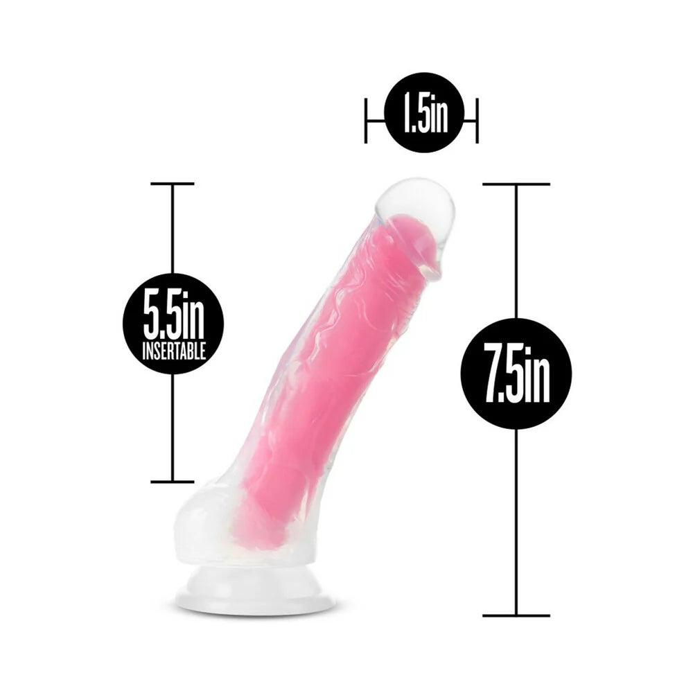 Blush Neo Elite Glow in the Dark Viper 7 in. Dual-Density Dildo