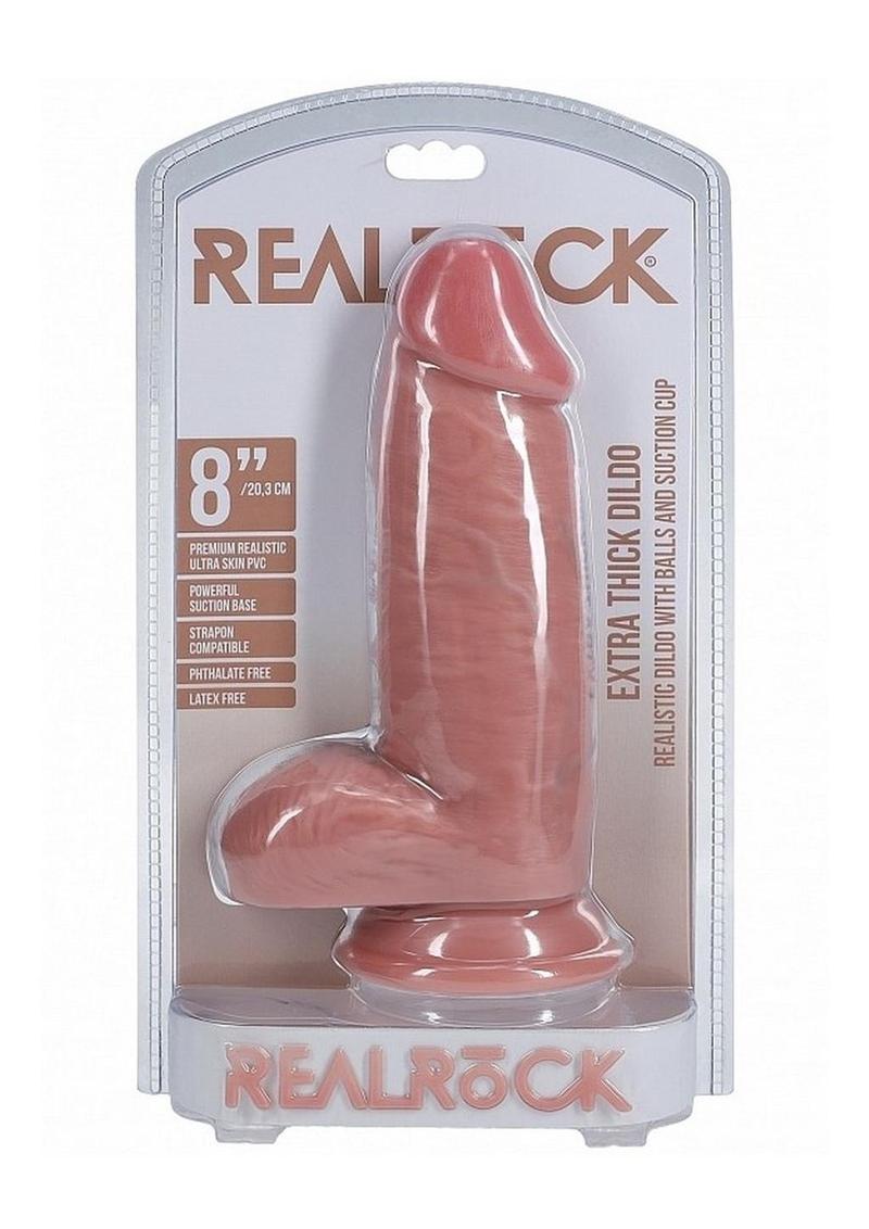 RealRock Ultra Realistic Skin Extra Thick with Balls 8in