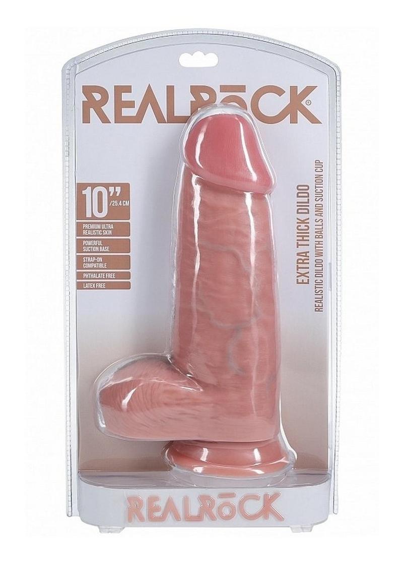 RealRock Ultra Realistic Skin Extra Thick with Balls 10in